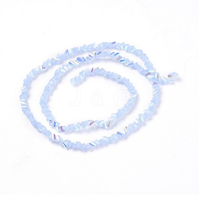 Imitation Jade Glass Beads Strands GLAA-F092-C02-1