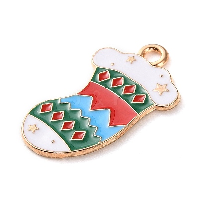 Alloy Enamel Pendants ENAM-B030-02G-07-1