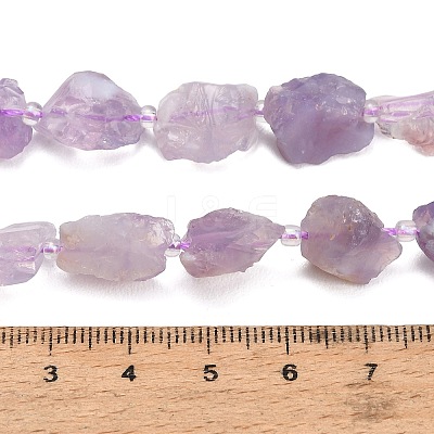Raw Rough Natural Lavender Amethyst Beads Strands GG-CBAA9B4-F02-1