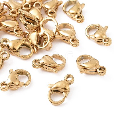 304 Stainless Steel Lobster Claw Clasps STAS-T040-PJ212-9-1