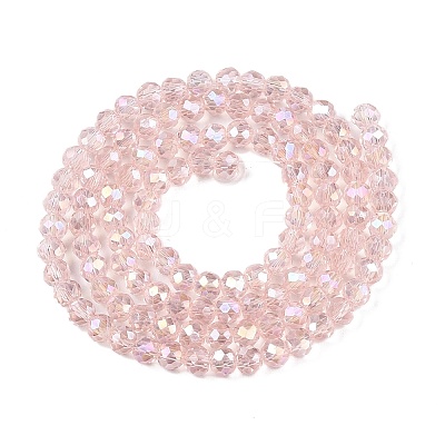 Electroplate Glass Beads Strands X-EGLA-A034-T8mm-B12-1