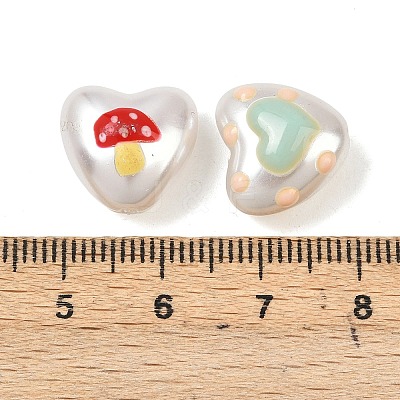 Opaque Acrylic Beads OACR-Z034-01-1