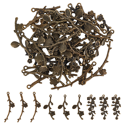 18Pcs 3 Styles Tibetan Style Alloy Pendants FIND-CA0010-84-1