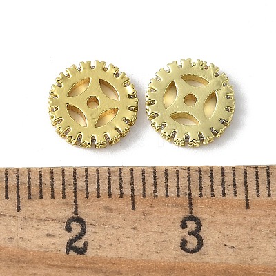 Brass Micro Pave Cubic Zirconia Beads KK-D324-11G-03-1