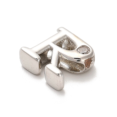 Rack Plating Brass Cubic Zirconia Beads KK-L210-008P-R-1