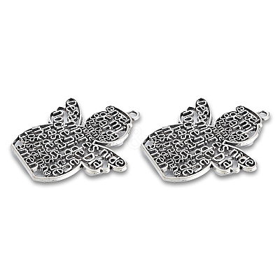 Tibetan Style Alloy Big Pendants X-TIBEP-N008-197-1