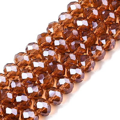 Electroplate Glass Beads Strands EGLA-A044-T6mm-A04-1