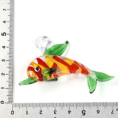 Handmade Lampwork Big Pendants LAMP-T023-14C-1
