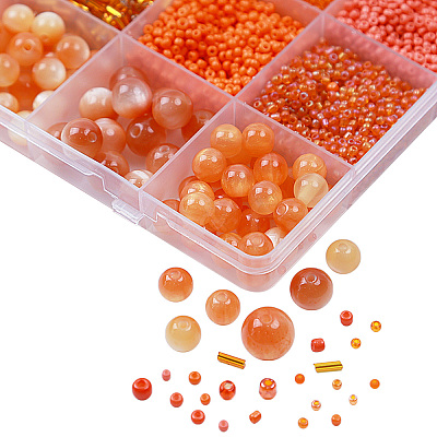 DIY 18 Style Resin & Acrylic Beads Jewelry Making Finding Kit DIY-NB0012-04H-1