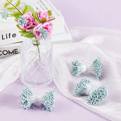 Gypsum with Cotton Cord Artificial Flower Core DIY-WH20007-36A-06-1