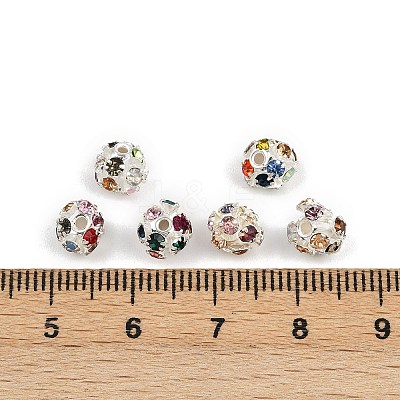 Brass Rhinestone Beads RB-H034-6-1