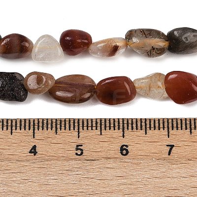Natural Rutilated Quartz Beads Strands G-R445-6x8-38-01-1