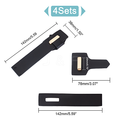 PU Imitation Leather Sew on Toggle Buckles DIY-WH0292-53B-1