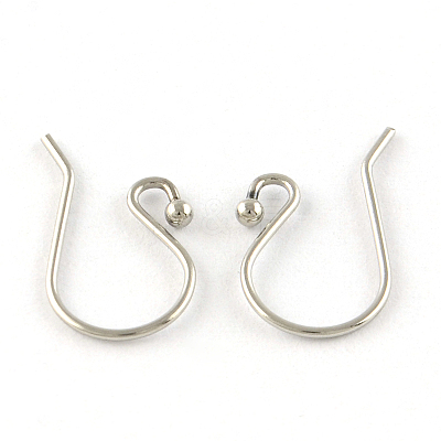 Tarnish Resistant 201 Stainless Steel Earring Hooks X-STAS-R063-33-1