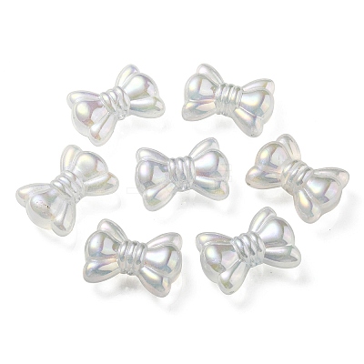 UV Plating Luminous Transparent Acrylic Beads OACR-P010-08C-1