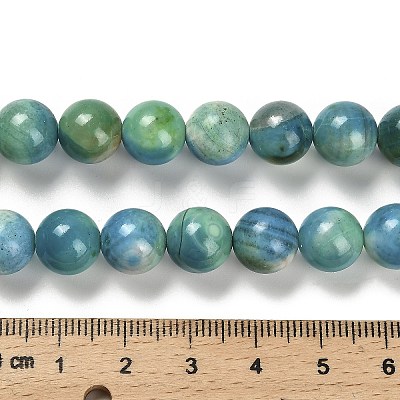 Dyed Natural Fire Crackle Agate Beads Strands G-G203-09A-10mm-1