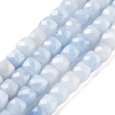 Natural Quartz Imitation Aquamarine Beads Strands G-C179-B04-01-1
