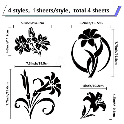 4Pcs 4 Styles PET Waterproof Self-adhesive Car Stickers DIY-WH0308-225A-027-1