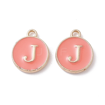 (Defective Closeout Sale Border damaged) Golden Plated Alloy Enamel Charms ENAM-XCP0001-20J-1