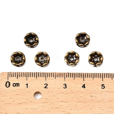 Brass Rhinestone Spacer Beads X-RB-A014-L8mm-01AB-NF-1