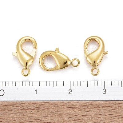 Brass Lobster Claw Clasps KK-902-G01-NF-1