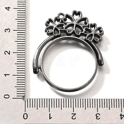 Alloy Open Back Bezel Pendants PALLOY-I223-15B-1