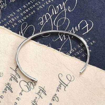 Non-Tarnish 304 Stainless Steel Cuff Bangles X-BJEW-K173-02P-1