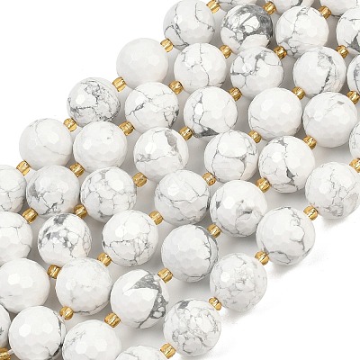 Natural Howlite Beads Strands G-C249-A13-16mm-1
