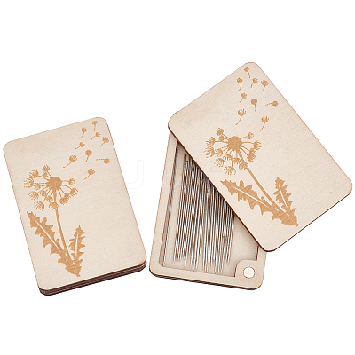 Flower Wood Storage Tool AJEW-WH0348-360C-1