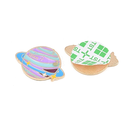 Space Planet Alloy Enamel Cabochons AL-CBA1A6F-07KCG-B-1