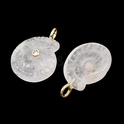 Natural Quartz Crystal Pendants X-G-H353-02G-01-1