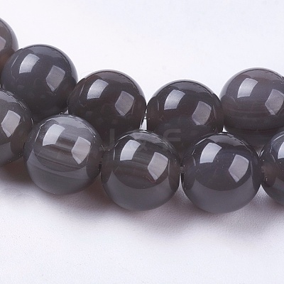 Natural Ice Obsidian Beads Strands X-G-E468-D01-6mm-1