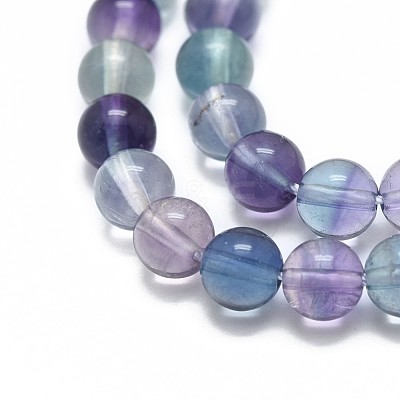 Natural Fluorite Beads Strands G-I249-B02-01-1
