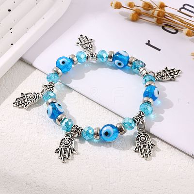 Devil's Eye Bracelet Fatima Palm Bracelet Alloy Eye Men's and Women's Handwear ZU5042-1-1