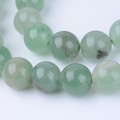Natural Green Aventurine Beads Strands X-G-Q462-6mm-20-1