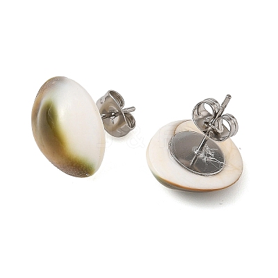 Sea Shell Stud Earrings EJEW-JE07325-1
