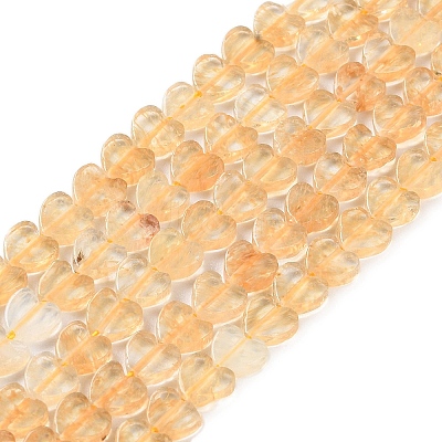 Natural Citrine(Heated) Beads Strands G-M403-A24-02-1