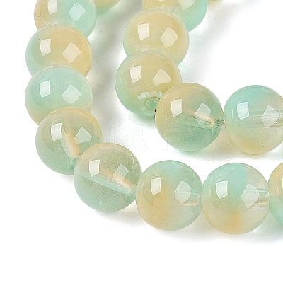 Acrylic Imitation Cat Eye Beads Strands OACR-Q197-01C-10-1