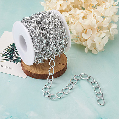 Decorative Chain Aluminium Twisted Chains Curb Chains CHA-TA0001-07S-1