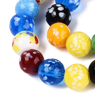 Handmade Lampwork Beads Strands LAMP-Q041-11B-1