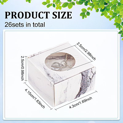 Folding Cardboard Paper Boxes with Round Visible Window LS-CON-WH0094-17-1