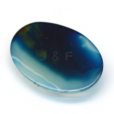 Oval Dyed Natural Striped Agate/Banded Agate Cabochons X-G-R349-30x40-11-1