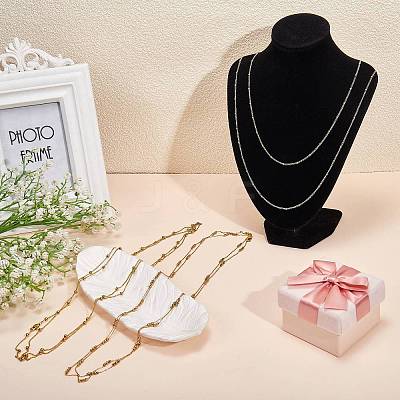 304 Stainless Steel Satellite Chains Necklaces NJEW-SW00053-1