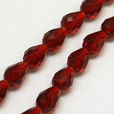 Glass Beads Strands EGLA-E010-8x12mm-06-1