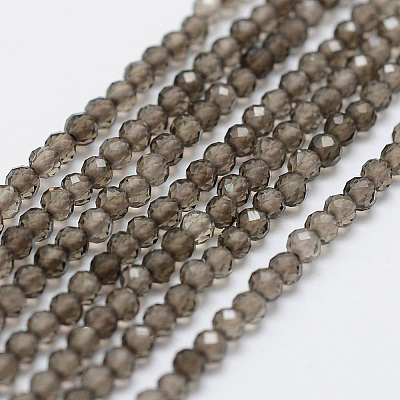 Natural Smoky Quartz Beads Strands G-D840-09-4mm-1