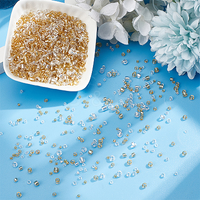 6 Styles 4144 Pcs Glass Seed Beads SEED-HY0001-19-1