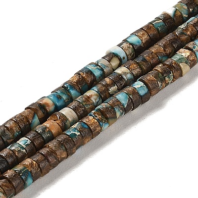 Synthetic Regalite/Imperial Jasper/Sea Sediment Jasper Beads Strands G-F765-N01-01-1