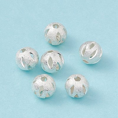 Rack Plating Brass Beads KK-G455-06B-S-1