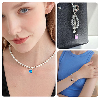 30Pcs Alloy & Glass Charms FIND-TA0008-05P-1