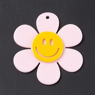 Opaque Acrylic Big Pendants LS-OACR-P012-B03-1